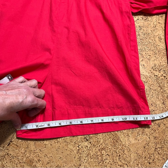 J. Crew Tie Front Cotton Romper In Red Poplin NWT Sz 2 - Picture 16 of 16